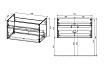 Тумба с раковиной Vincea Chiara new 80 см R.Oak
