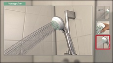 Душевой гарнитур Hansgrohe Crometta 1jet/Unica С 27728000