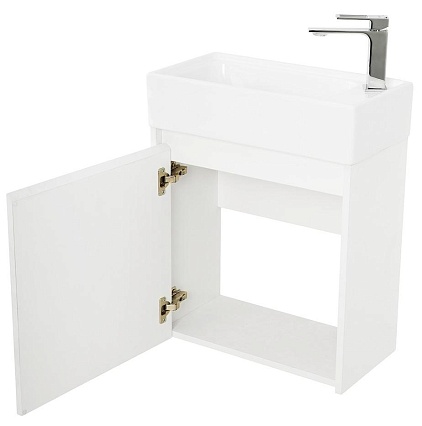 Тумба с раковиной BelBagno Kraft Mini 50 см Bianco Opaco, L