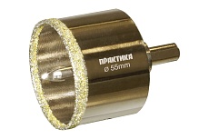 Коронка алмазная по керамограниту/керамике Профи (55х70 мм) Практика 917-682