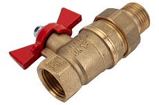 Шаровой для воды Valfex американка, 1/2&quot; ВР/НР ручка-бабочка VF.227.LB1.012.Bir