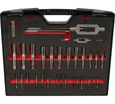 Набор метчиков и плашек H-Tools UNC 1/4 - 1,0 HSS-G 46пр 245072HT