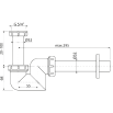 Сифон для раковины/биде Alcaplast A45F выпуск 32