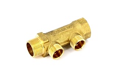 Коллектор Tiemme НВ, 3/4&quot;, 2 выхода, 1/2&quot;, Н 36 мм 1910004