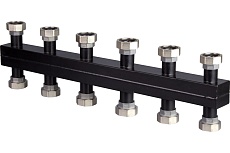 Коллектор распределительный Altstream на 5 контуров с кронштейнами 1.1/2 НГ 014440304