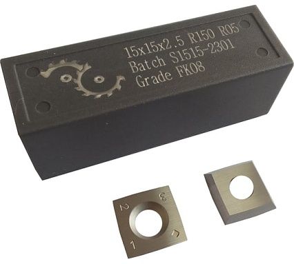 Нож сменный FHONK квадратный твердосплавный 15x15x2.5 -30 R150 HW 4R0.5 (упаковка 10шт) 151525R1504R05FK08-10