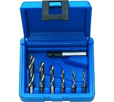 Набор комбинированных бит-метчиков ZIRA HSS, 7 пр., M3-M4-M5-M6-M8-M10 + 1/4 адаптер ZI-450115