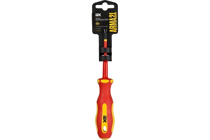 Отвертка IEK Arma2l 5 диэлектрическая slim ph/sl1x80 т2 A2L5-SC31-T2-HS-10-080