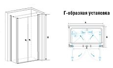 Душевой уголок RGW Passage PA-37 80x80 хром, прозрачное