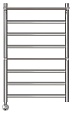 Полотенцесушитель электрический Point Артемида PN14158PE П6 50x80 c 2 полками, хром