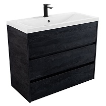 Мебель для ванной Art&Max Family-M 100 см, 3 ящика, Hard Coal