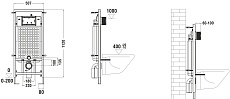 Комплект Weltwasser 10000010842 унитаз Merzbach 041 MT-BL + инсталляция Marberg 507 + кнопка Mar 507 RD MT-BL