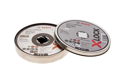Отрезной диск по нержавеющей стали X-LOCK (125x1x22.2 мм; 10 шт.) Bosch 2608619267