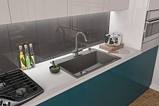 Кухонная мойка Florentina Тоскана 77 см серый шелк, 17.050.E0770.307