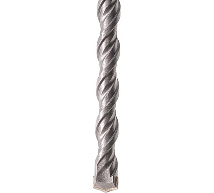 Бур по бетону, двойная спираль, Cobalt W-tip (10x260 мм; SDS PLUS) Denzel 705018