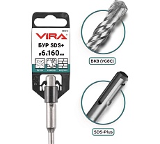 Бур по бетону для перфоратор 6x160 мм, SDS-plus VIRA 580616