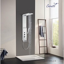 Душевая панель Cerutti Spa Sella S CT8990 серебро