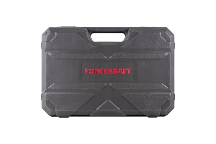 Электрический перфоратор Forcekraft сверла 5,7,8x140 мм; зубило плоское 20x220 мм, пика, уголь-е щетки, 220V; 50/60 Гц; 800 W; 0-1300 об/мин; 2.8 Дж, max Ø сверл,-24 мм, в кейсе FK-Z1C-DH02-26