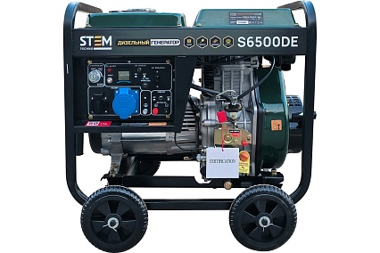Дизельный генератор Stem Techno s6500de (6,5кв, электростартер, дисплей, подогрев) ГЕН019