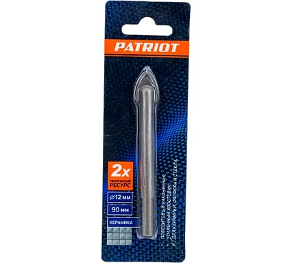 Сверло по керамике (12х80 мм) EDGE by PATRIOT 815010067