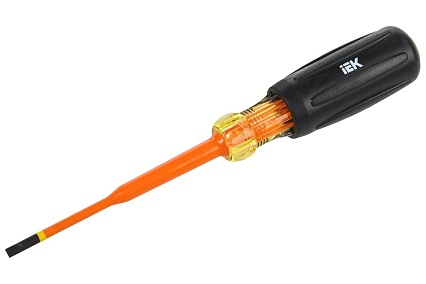 Отвертка IEK Arma2l 5 диэлектрическая slim sl4,0x100 т3 A2L5-SC31-T3-SL-40-100