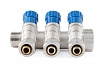 Коллектор с регулировочными вентилями PROFACTOR в/н 3/4" х 3 вых 16 цанга PF MVP 268.3C
