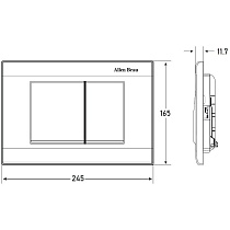 Кнопка смыва Allen Brau Liberty 9.20002.20 белый