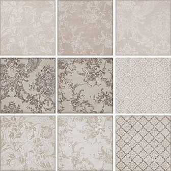 Керамическая плитка Kerama Marazzi Марчиана микс беж 20х20 см, 5267