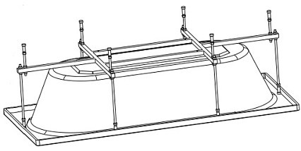 Каркас для ванн Riho Seth 180x86