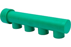 Коллектор Blue Ocean (4 отвода) - 40x25x4 ЗЕЛЕНЫЙ PPRF/FCETA(G)-40х25х4