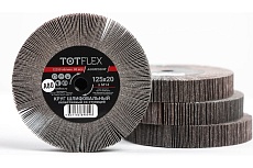 Круг лепестковый радиальный универсальный 125x20 мм, М14, Р80 TOTFLEX 4631163848046