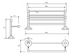 Полка Bemeta Retro 144202098 66 см, хром, золото