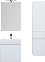 Мебель для ванной Aquanet Йорк 60 см белый глянец
