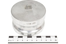 Алюминиевый камлок TITAN LOCK типа DР серия EcoLine, заглушка для розетки 2 1/2&quot; TL250DPAL-EL