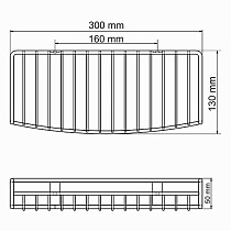 Комплект полок WasserKRAFT K-141122 с держателями