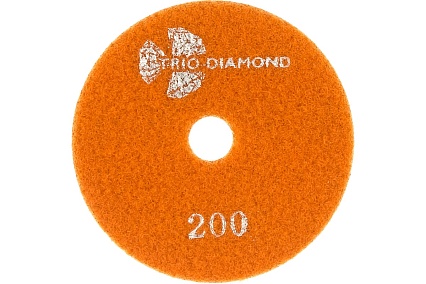 Круг алмазный гибкий шлифовальный Черепашка № 200 100 мм TRIO-DIAMOND 360200