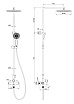 Душевая стойка Wonzon&Woghand Tor WW-88047073-RG розовое золото