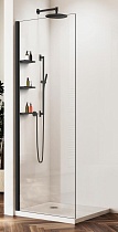 Душевая перегородка Vincea Walk-In VSW-1HWS110CLB 110x200 черный матовый, прозрачное