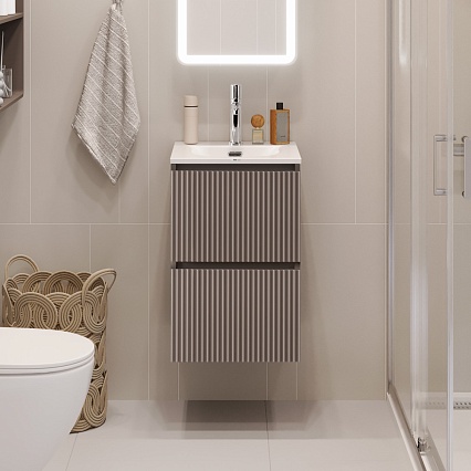 Мебель для ванной BelBagno Uno-Mini 40 см Бежевый матовый