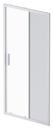 Душевая дверь Am.Pm Gem 100x195 прозрачное/тонированное стекло, матовый хром