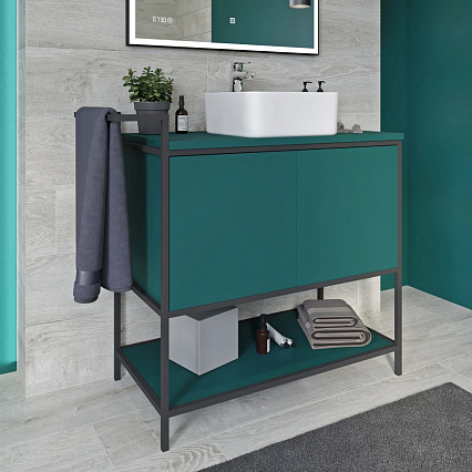 Мебель для ванной Cersanit Botanique 80 см, зеленый