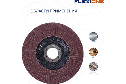 Круг лепестковый конический Flexione 125x22.2 мм, Р60 10000558