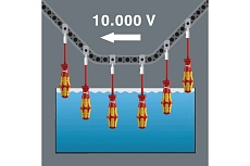 Шлицевая отвёртка WERA 160 i SL VDE SB SL 5,5x1x125 мм, на подвесе WE-100004