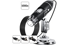 Цифровой микроскоп iCartool USB/Micro-USB/Type-C, 2Мп, 1000X, 1920x1080, 1.5м IC-V317