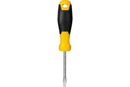 Шлицевая отвертка Deli SL5х75мм DL6350751 Cr-V, магнит, TPR+PP ручка 98345 98348