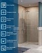 Душевая дверь BelBagno SOFT_CLOSE-2-BF-1-150-C-Cr 150x200 прозрачная, хром