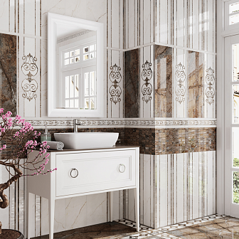 Декор Kerama Marazzi Театро обрезной 25х75 см, HGD\A419\12139R