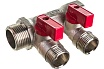 Коллектор с отсекающими шаровыми кранами EUROS 2 выхода 3/4" x 1/2" EU.ST3042125 2x34x12