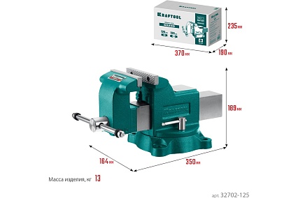 Слесарные тиски Kraftool Grand 125 мм 32702-125