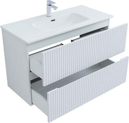 Тумба с раковиной Aquanet Джейн 100 см